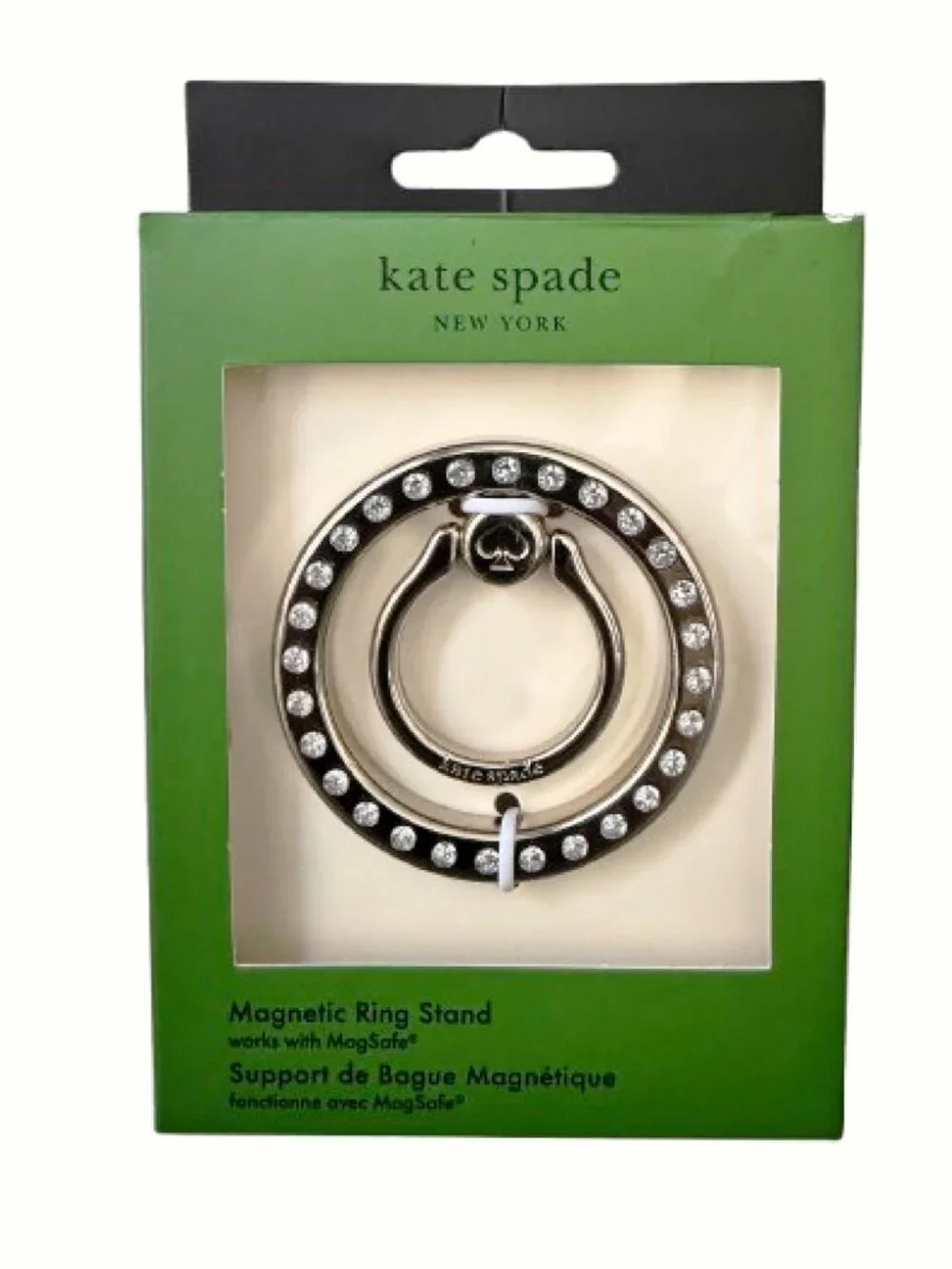 Kate Spade MagSafe Ring Stand Finger Grip Phone Stand 360° Rotation NIB Gold